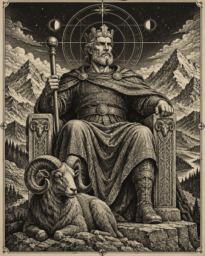 Original Hunch artwork for The Emperor
