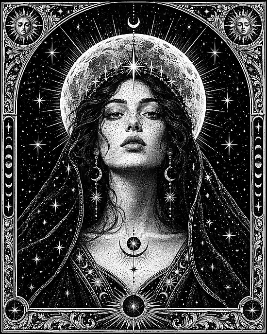Personal Hunch tarot artwork created from a photo